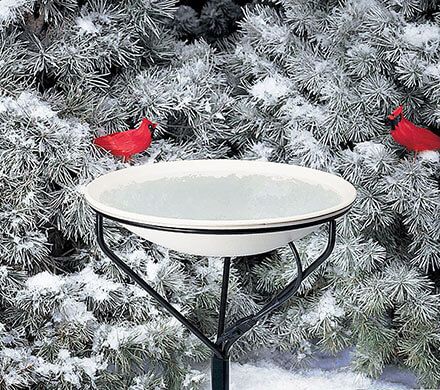 Dual-Mount Heated Birdbath