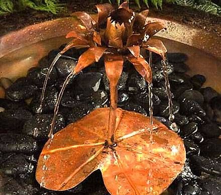 Handcrafted Fountain Lotus
