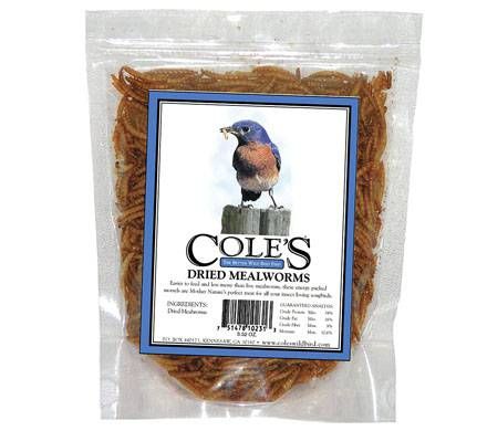 Dried Mealworm Bluebird Food (.25 lbs.)