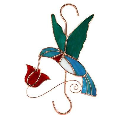 Stained Glass Hummingbird Hanger