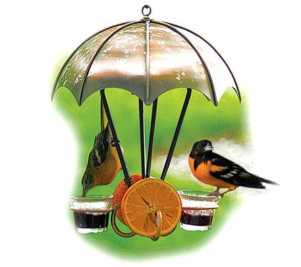 Brushed Copper Oriole Bird Feeder