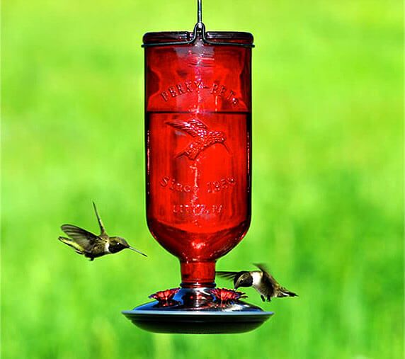 Elegant Antiqued Hummingbird Feeder