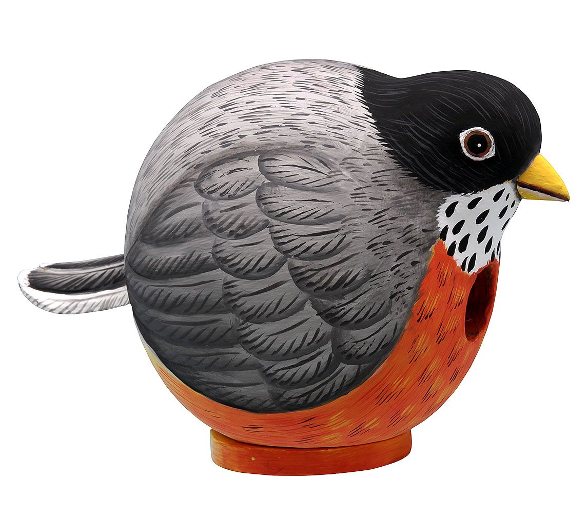Robin Shaped Birdhouse